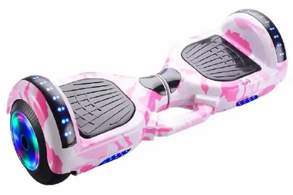 Xe điện cân bằng 2 bánh hoverboard 2024 trắng hồng
